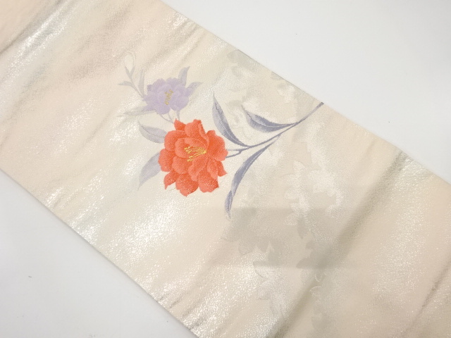 JAPANESE NAGOYA OBI / WOVEN FLOWER